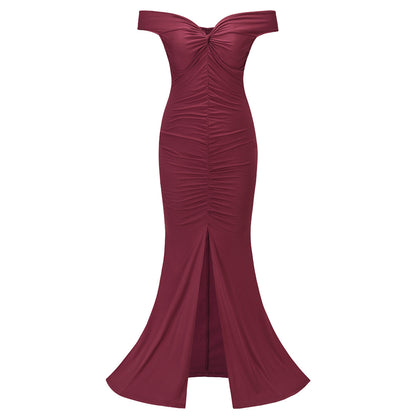 Sexy Backless Slim Women Evening Party Dresses