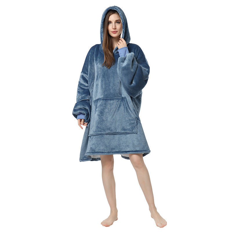 Plus Sizes Warm Hoodies Sleepwear for Couple