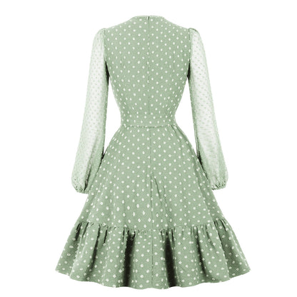 Elegant Tulle Ruffled Long Sleeves Dresses