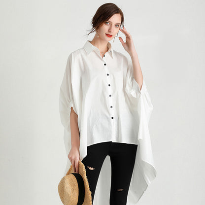 Casual Asymmetrical Plus Sizes Women Shirts Blouses