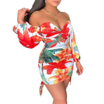 Sexy One Shoulder Mini Short Dresses-STYLEGOING