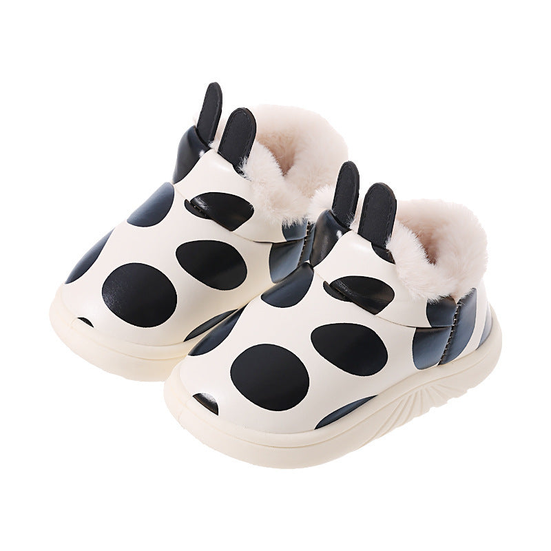 Cute Warm Winter Cotton Slippers for Kids