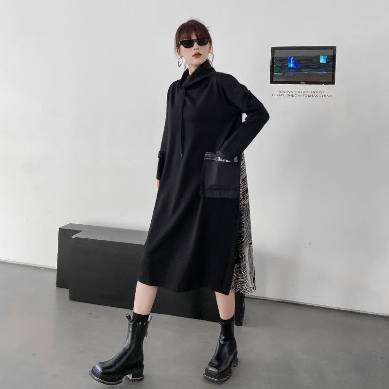 Vintage Turtleneck Winter Long A Line Dresses
