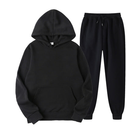 Casual Pullover Hoodies and Sports Pants Sets for Women and Men