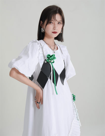 Lovely Women Irregular White Midi Dresses