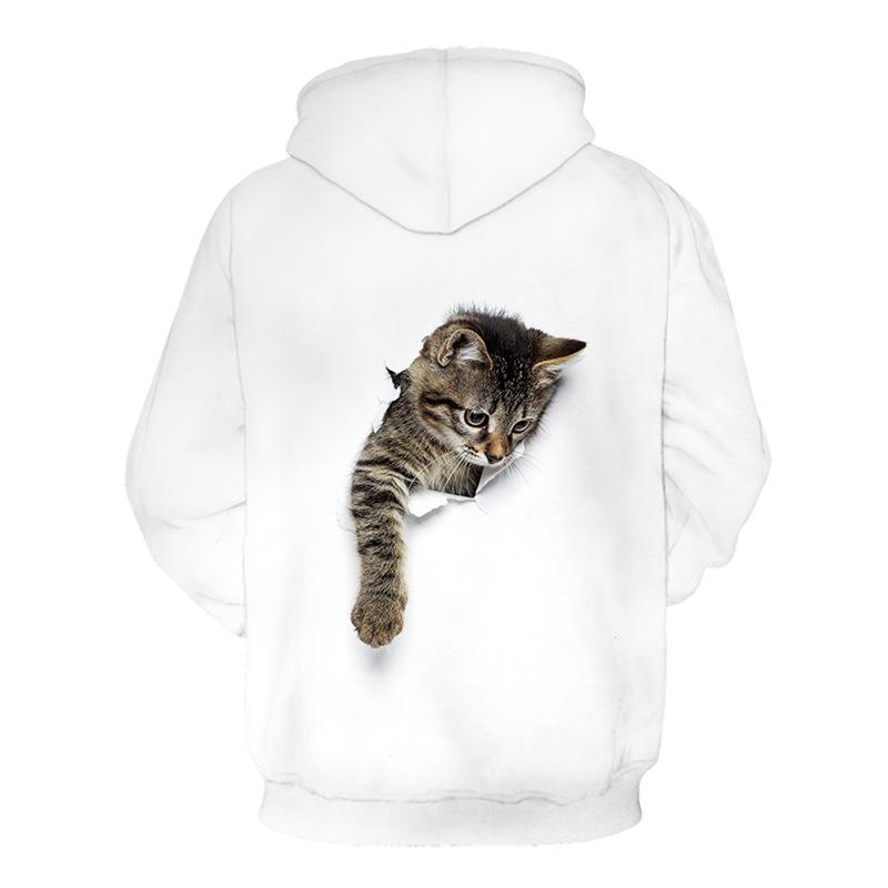 Casual Round Neck 3D Print Hoodies for Lovers-STYLEGOING