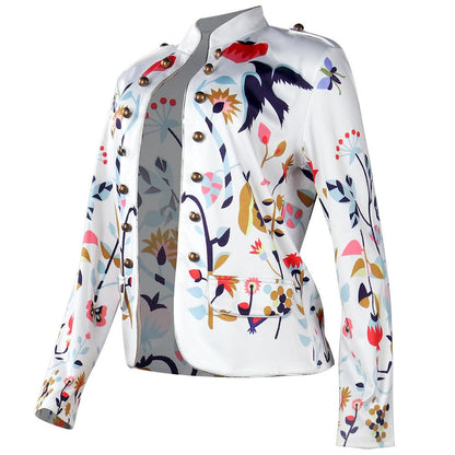 Classy Fashion Floral Print Carfigan Top Coats-STYLEGOING