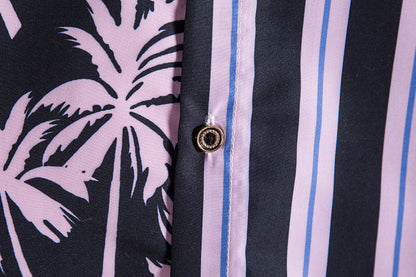 Casual Summer Striped Men's Short Sleeves Shirts