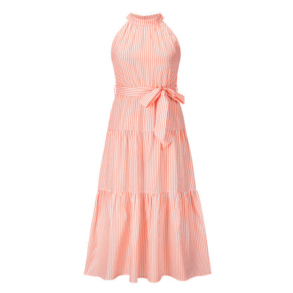 Summer Striped Summer Long Maxi Dresses
