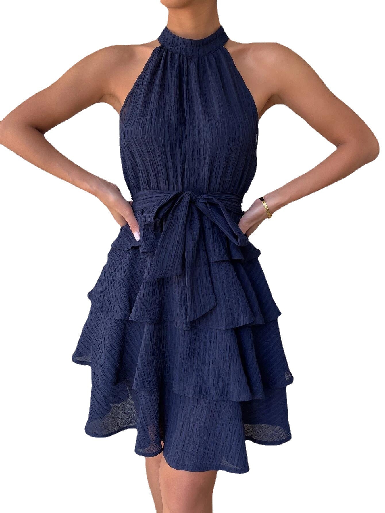 Sexy Sleeveless Ruffled Summer Daily Dresses