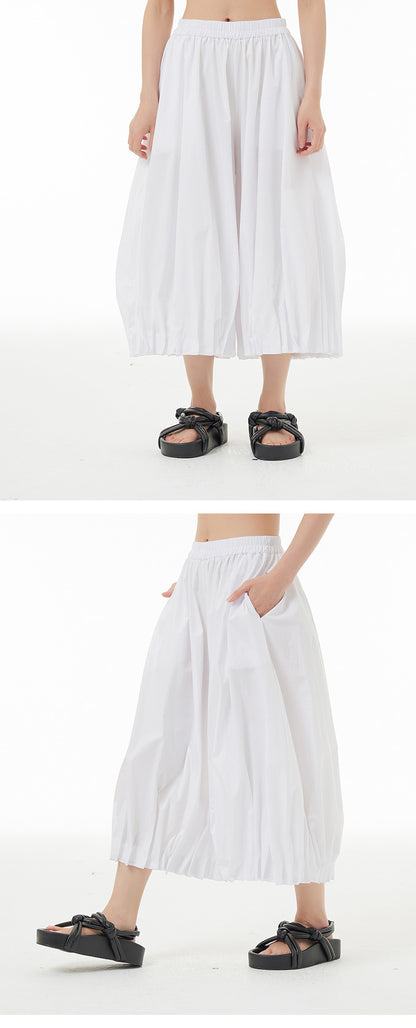 Designed Summer Plus Sizes Cropped Pants