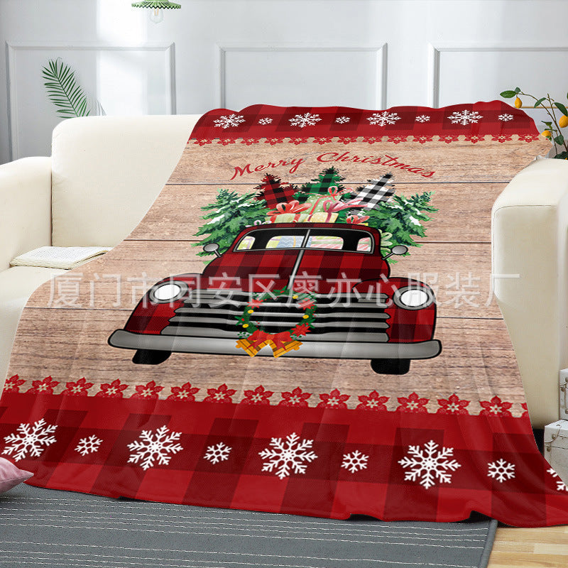 Merry Christmas Fleece Throw Blankets