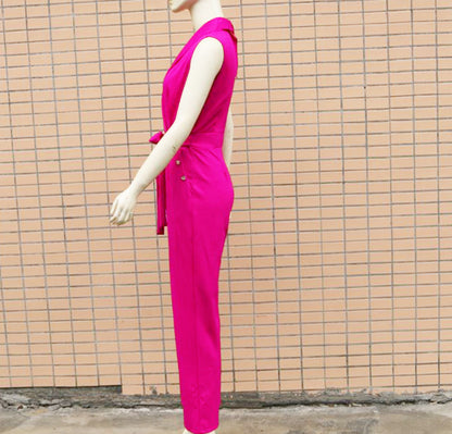 Sexy Sleeveless Office Lady Jumpsuits