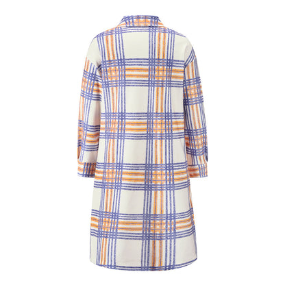 Plus Sizes Women Woolen Casual Long Shirts