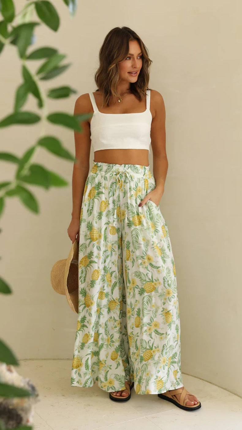 Casual Summer Wide Legs Long Pants for Women