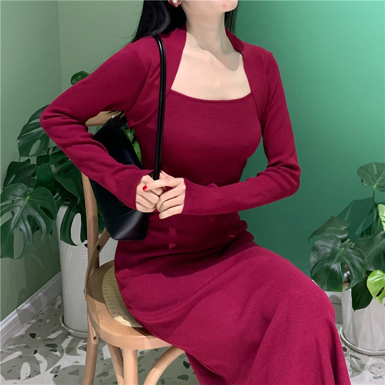 Vintage Square Neckline Mermaid Long Dresses