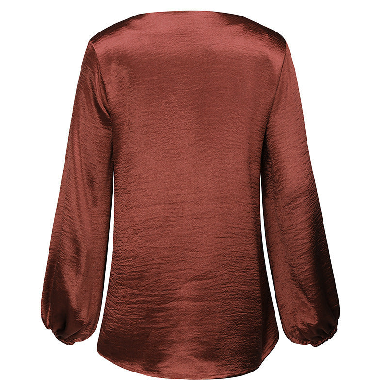 Casual Women Long Sleeves T Shirts Blouses