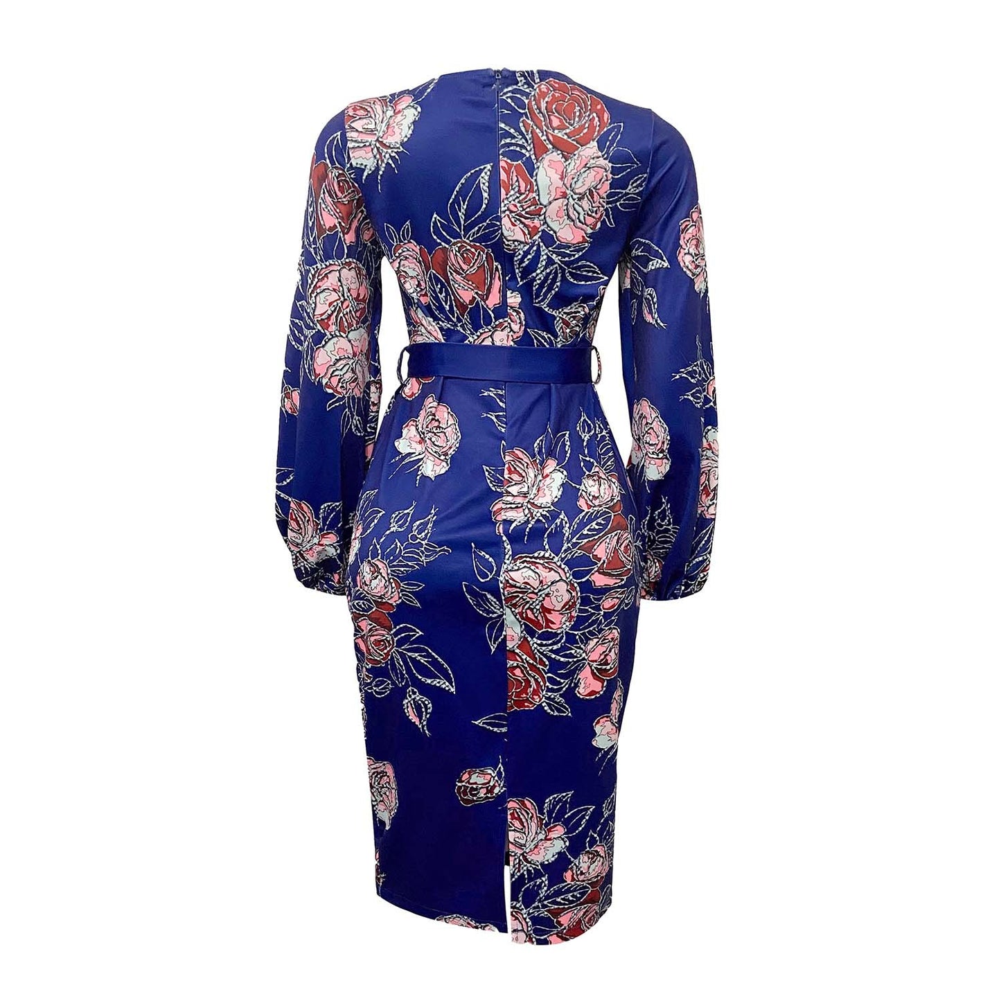 Round Neck Plus Sizes Office Lady Dresses