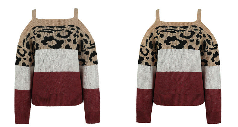 Sexy Off The Shoulder Women Knitting Sweaters