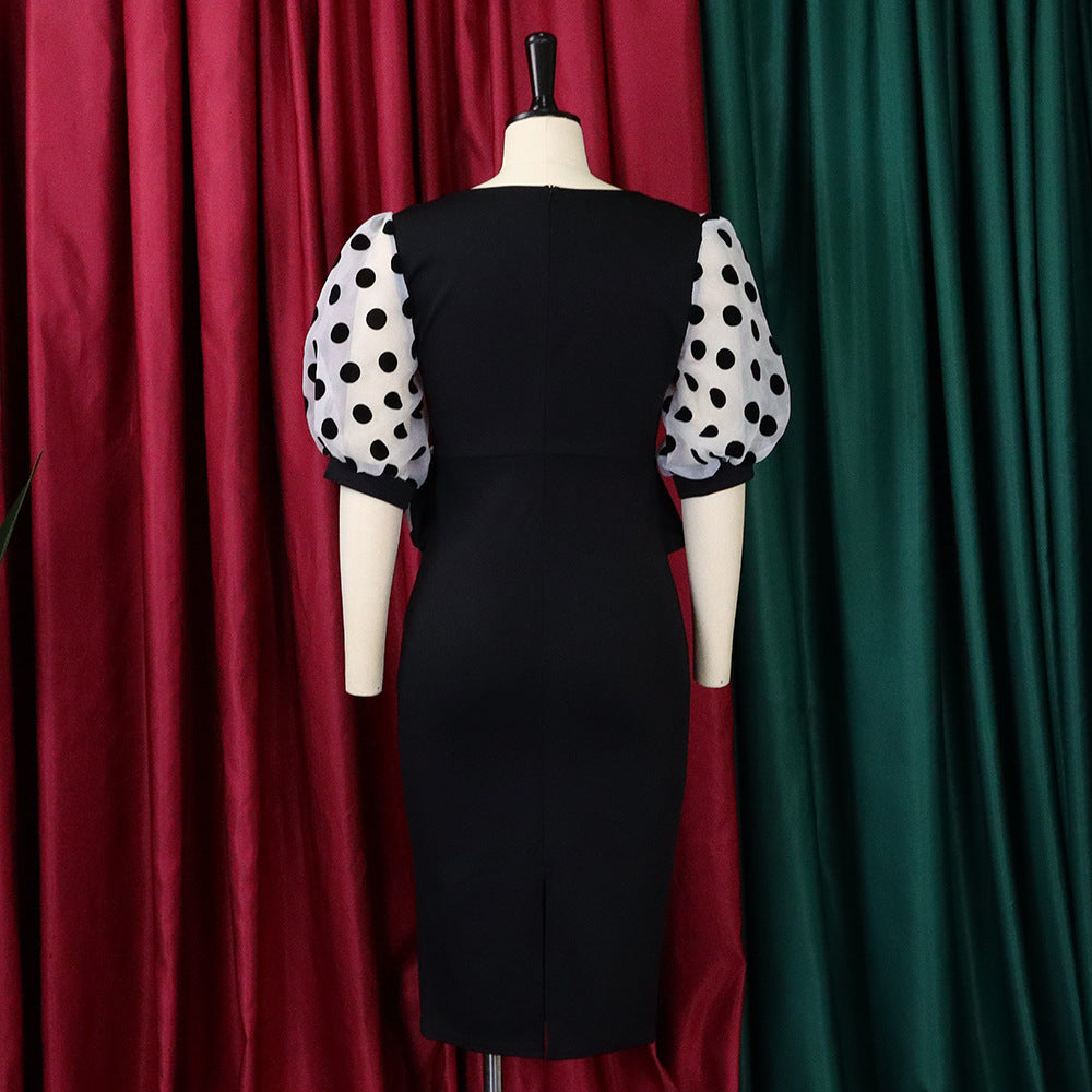 Fashion Polka Dot Tulle Women Dresses