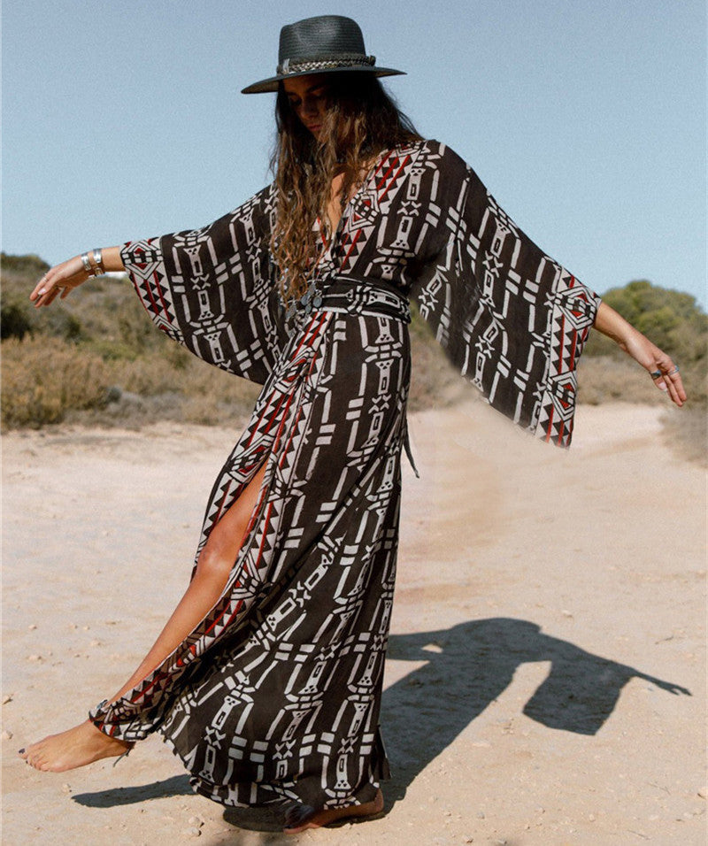 Sexy Summer Holiday Kimono Beachwear Cover Up Dresses
