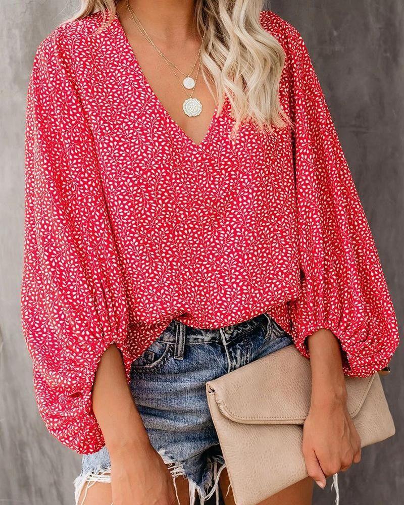 Women V Neck Shirts Blouses Tops-STYLEGOING