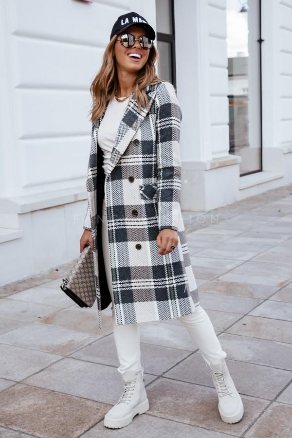 Fashion Women Plaid Woolen Overcoat for Winter--Free Shipping at meselling99