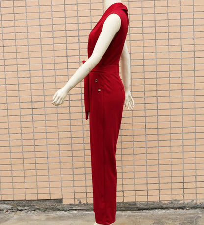 Sexy Sleeveless Office Lady Jumpsuits