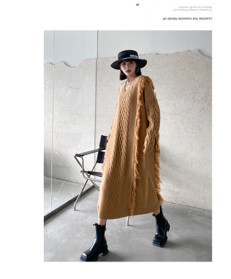 Fashion Winter Knitting Long Dresses