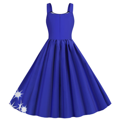 Sexy Tank Top Vintage Zipper Dresses-STYLEGOING