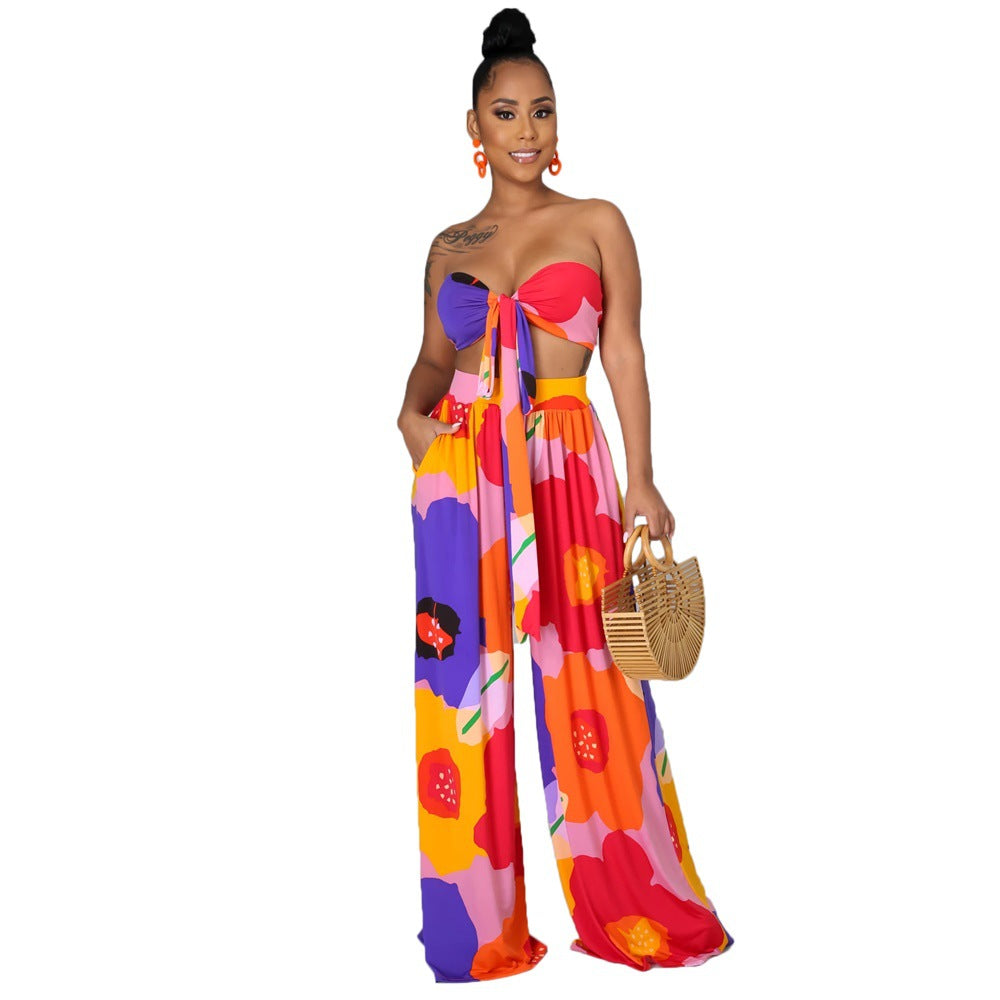 Sexy Strapless Two Pieces Women Suits