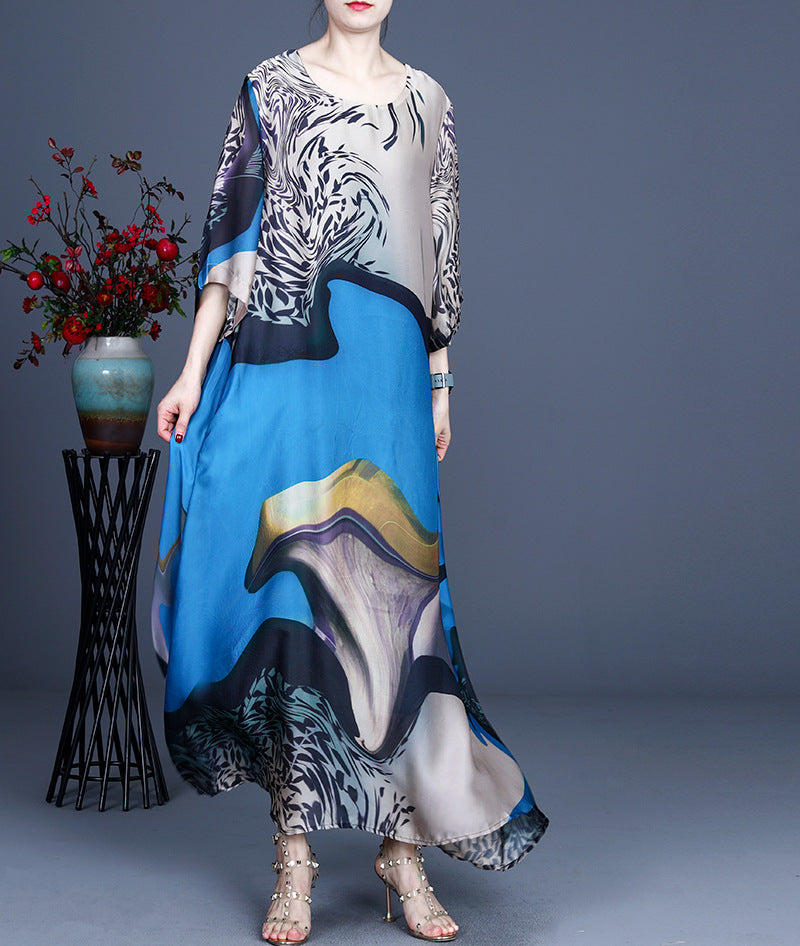 Luxrury Tencel Irregular Long Dresses