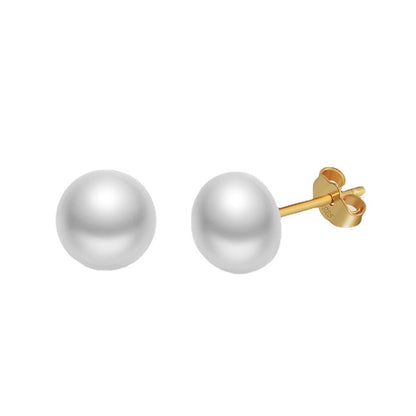 Fresh Water Pearl Sterling Silver Studs for Women