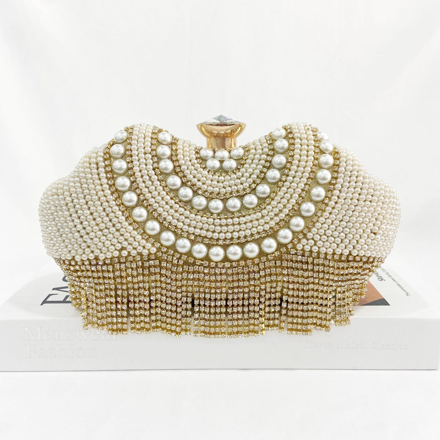 Women Tassels Design Jewelry Wedding Clutch Bags