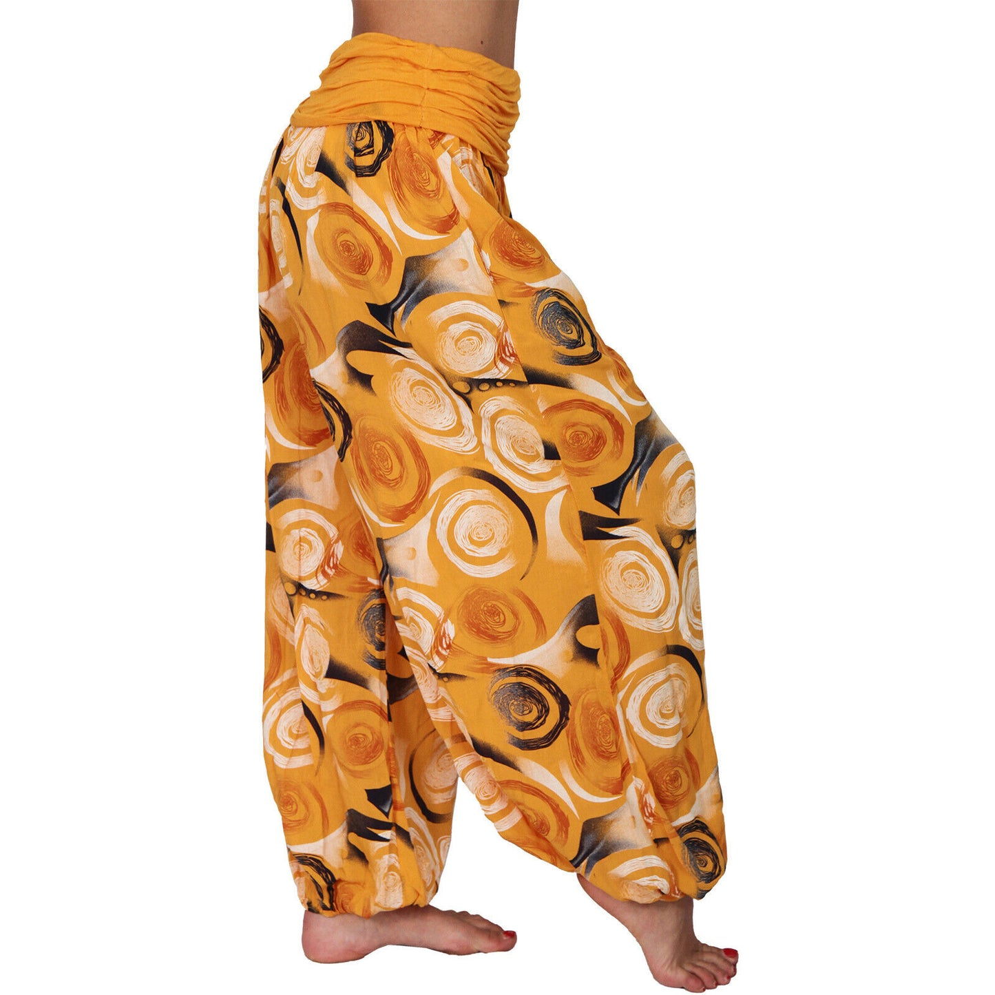 Casual Floral Print Women Harem Pants