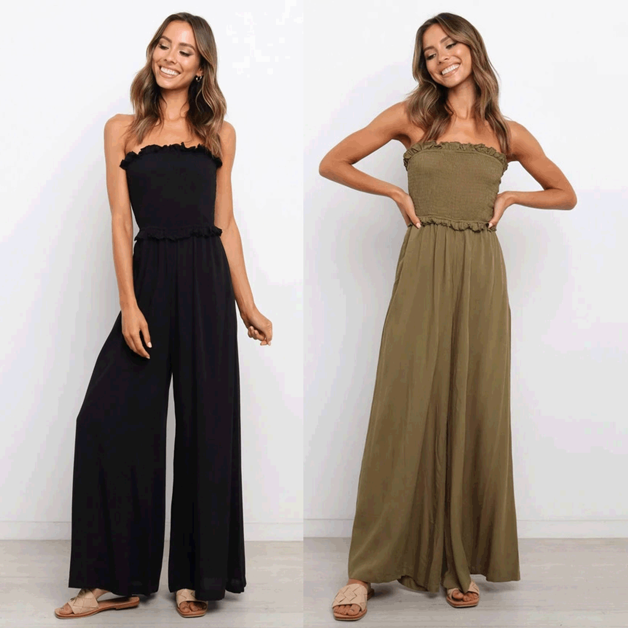 Strapless Summer Casual Jumpsuits for Women