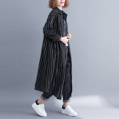 Fashion Linen Plus Sizes Fall Shirts Coats