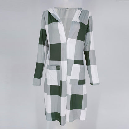 Women Long Sleeves Long Hoodies Overcoat