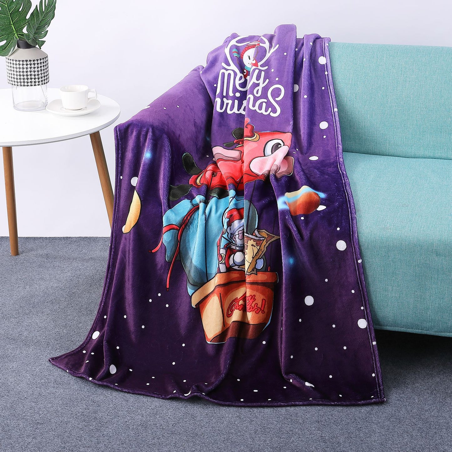 Warm Fleece Breaknoon Blankets for Christmas