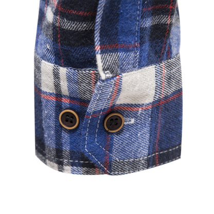 Fall Plaid Long Sleeves Shirts for Men