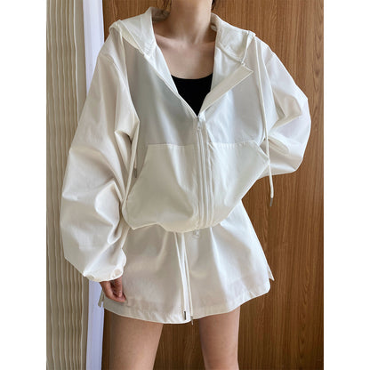 Casual Sports Women Sun Proof Summer 2pcs Out Suits