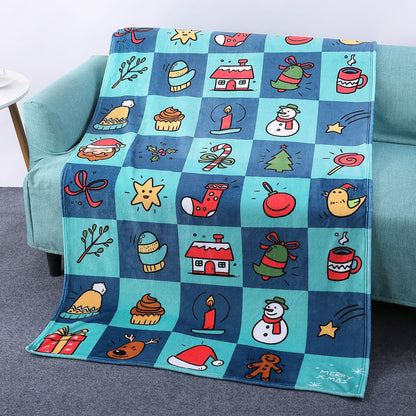 Warm Fleece Breaknoon Blankets for Christmas
