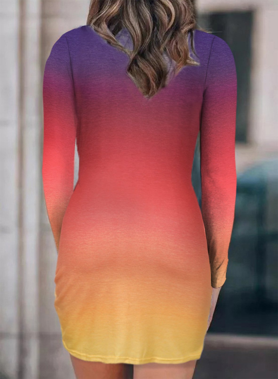 Long Sleeves Midriff Baring Sexy Bodycon Dresses-STYLEGOING