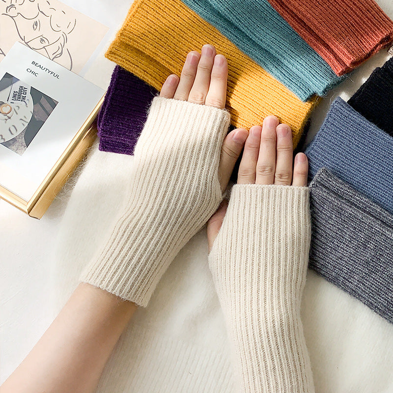 2 pairs/Set Winter Warm Knitted Gloves