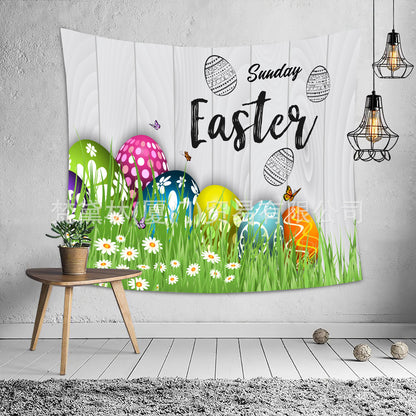 Happy Easter Day Room Wall Tapestry for Decoration
