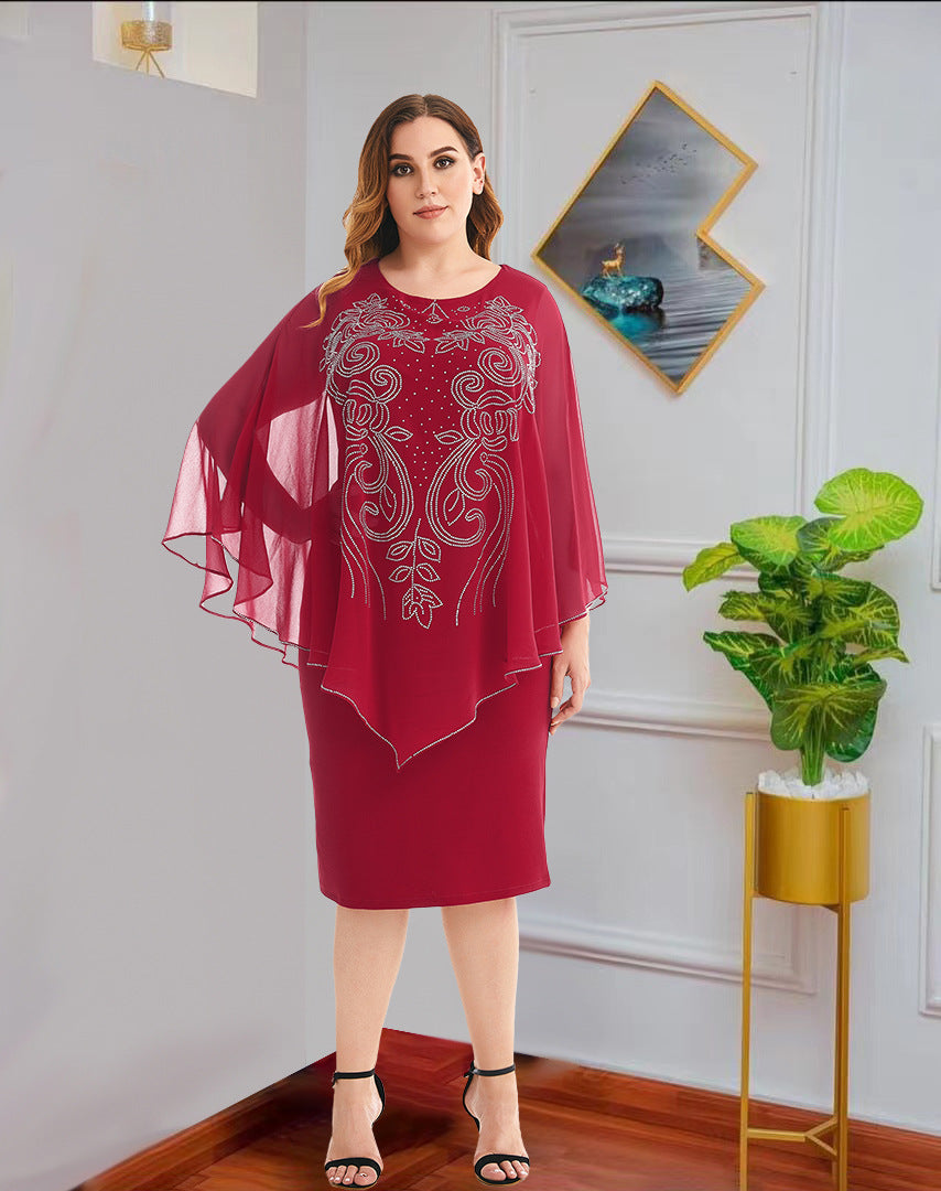 Fashion Chiffon Plus Sizes Dresses