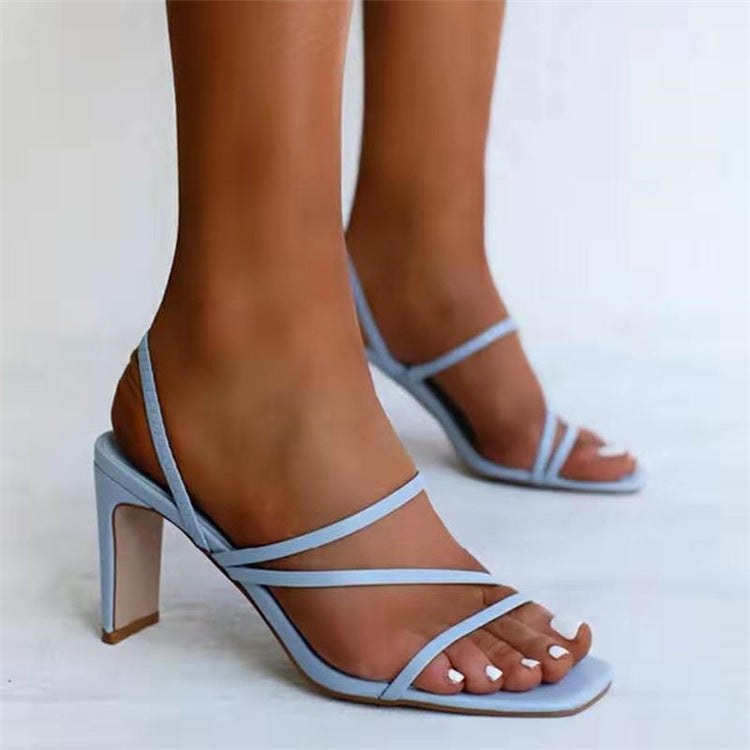 Women Plus Sizes High Heels Sandals