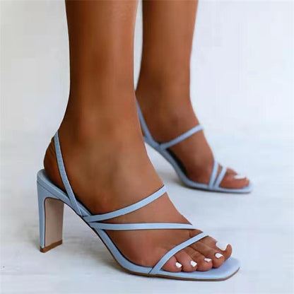 Women Plus Sizes High Heels Sandals