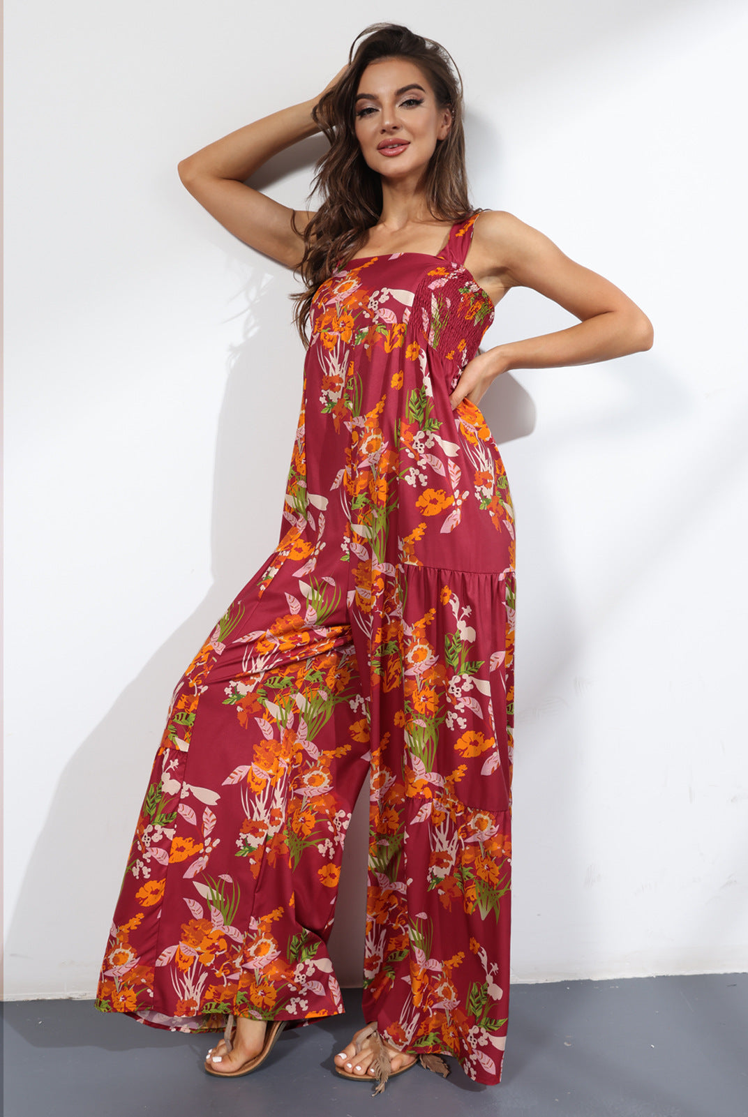 Casual High Waist Women Wide Legs Jumpsuits