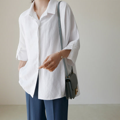 Casual Cotton Long Sleeves Shirts for Women